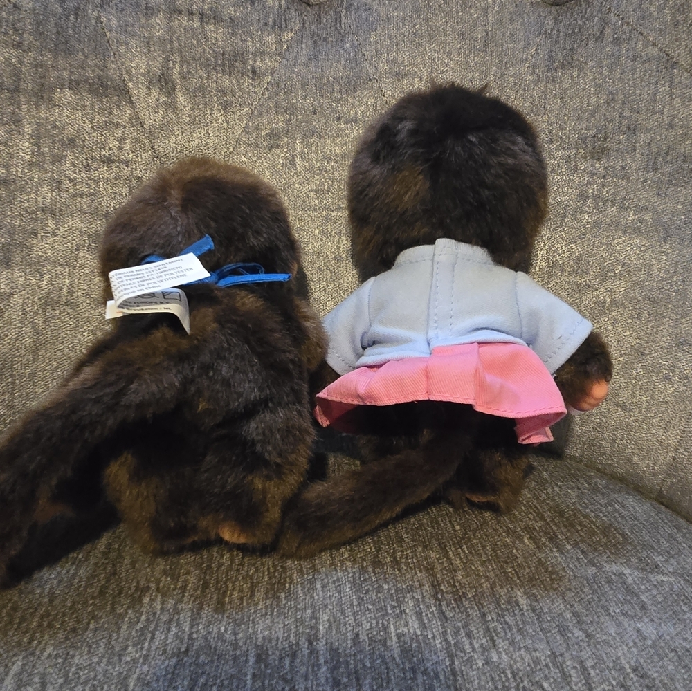 Authentic Monchhichi Skirt Girl & Boy - Picture 2 of 2